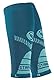STARK SOUL 2 Paar Waden Kompressionsstrümpfe ohne Fuss für Damen und Herren, Sport Wadenstulpen, Wadenbandage, Beinlinge, Petrol, Gr. L