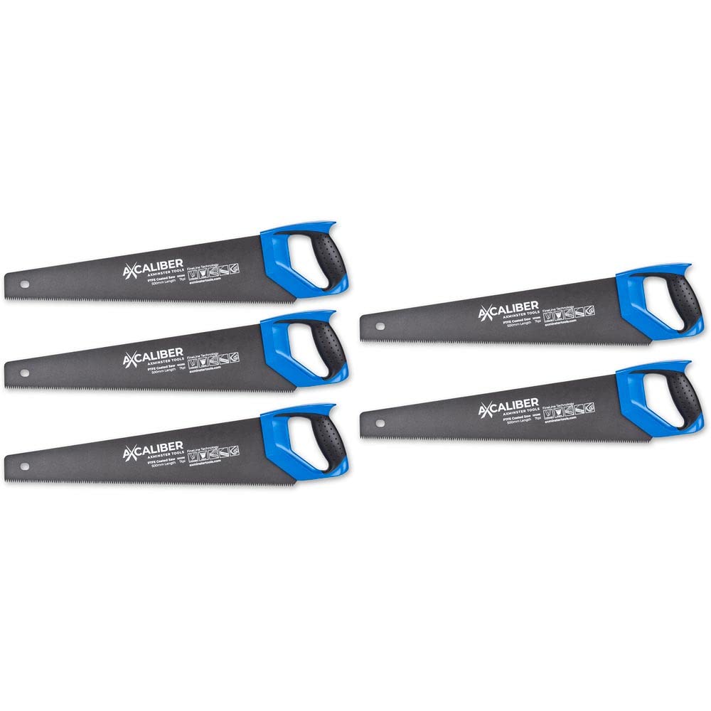 Axcaliber Fineline PTFE Coated Handsaw 7tpi - 500mm(Pkt 5)