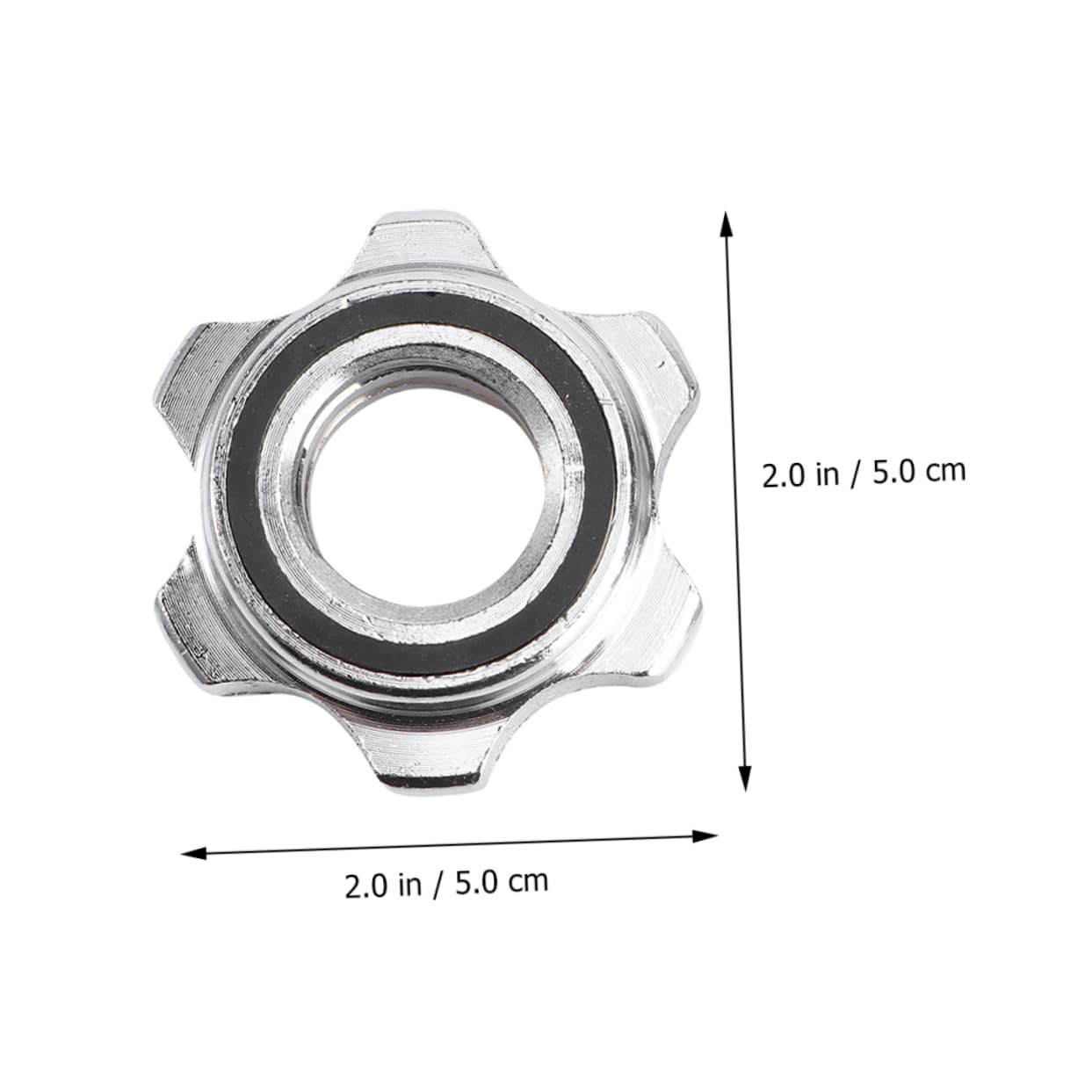 4pcs Nut Buckle for Barbell Rack Adjustable Locking Pad Lock Locks Gate Lock Dumb Bells Collar Screw Clamps Barbell Clamps Barbell- Lock Collars Dumbbell Bar Fixed Silver Cast Iron