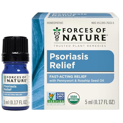 Forces of Nature Natural, Organic Psoriasis Maximum Strength Multi-Symptom Relief for Redness,...