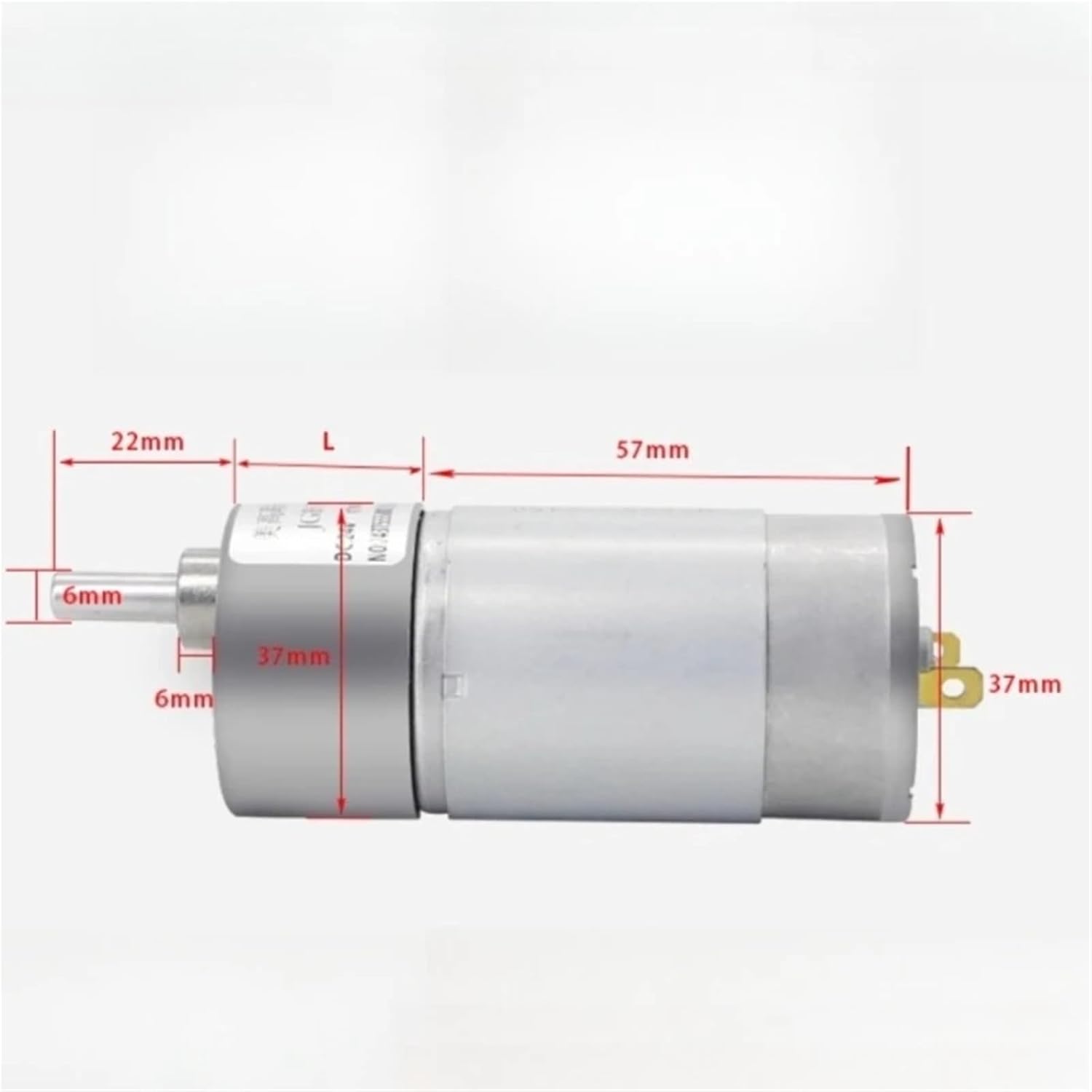 1pcs 37-550 DC Speed Motor D Shaft Large Torque Positive and Negative Rotation Speed can be 12V Miniature Eccentric Shaft Motor(61rpm)
