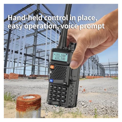 Walkie talkie tri-power de gran alcance con 128 canales y micrófono de mano incluido 5