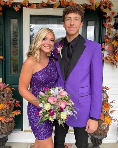 One Shoulder Homecoming Dresses 2025 Mermaid Bodycon Mini HOCO Dress OE274