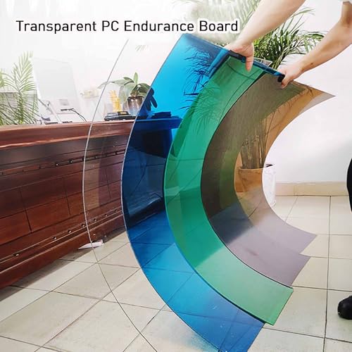 1.2mm Thick Clear Greenhouse roof Panels Polycarbonate Roofing Sheet Outdoor Replacement Shed Panel cuts Easily for Patios, Partitions, pergola(Blue,1.22x15m/4x49.21ft) - Image 2