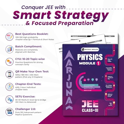 Image of PW Arjuna For JEE Main & Advanced Class 11 Physics, Chemistry, Mathematics Modules and Question Booklet with Solutions Combo Set of 16 Books (2026 Edition)