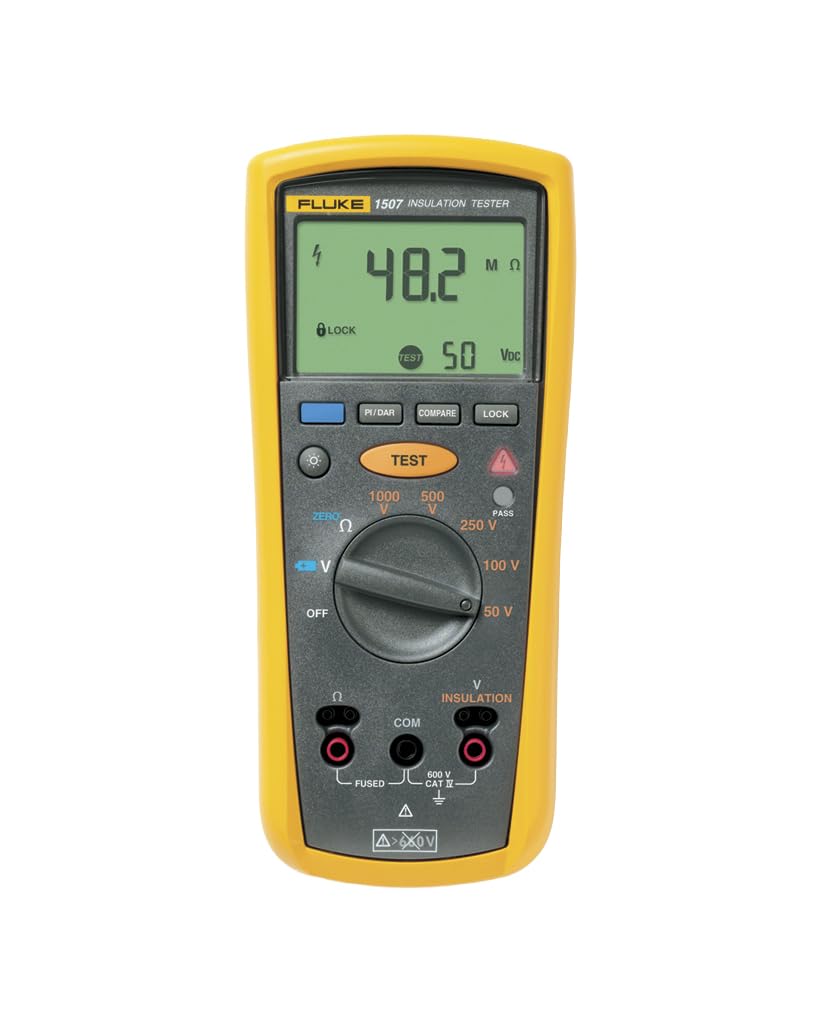 Fluke 1507 Insulation Tester, 0.01 MegOhms To 10 GigOhms