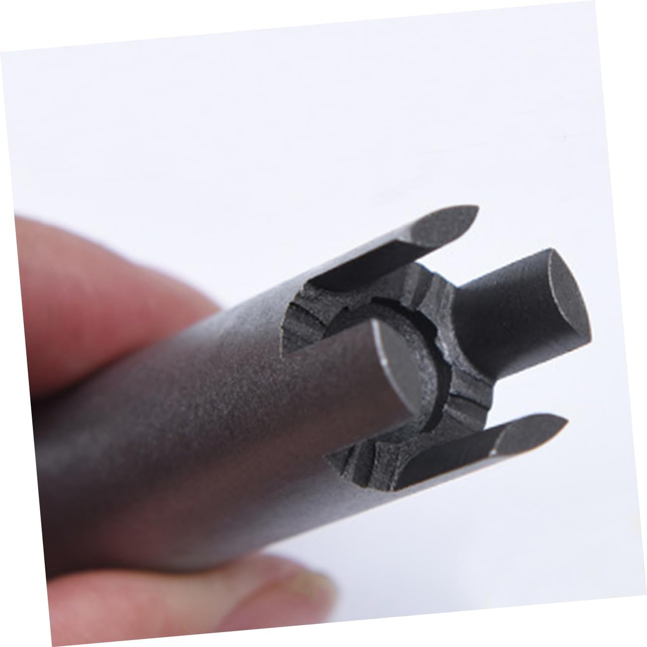 NUOBESTY 10Pcs Durable Screw Extractor Set Material Broken Tap Extractors for Removing Damaged Screws Specification with Box for Rusted Stripped and Jammed Screws