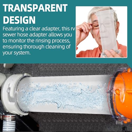 Image of 10 inch Extension Clearview Sewer Hose Adapter T1021