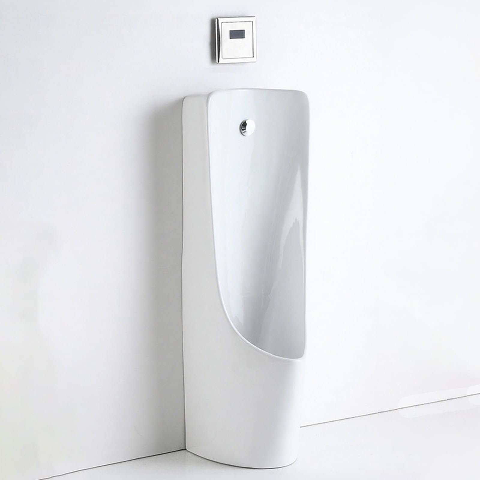 Męski inteligentny czujnik spłukiwania pisuaru stojący ceramiczny biały łazienka osprzęt do hoteli i domu 40 x 14,6 x 15 cali nowoczesny design higieniczny i wygodny