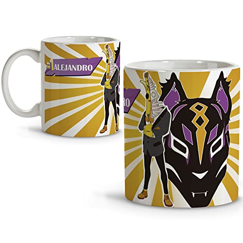 LolaPix Taza Personalizada. Taza FortniteTaza Friki. Regalos Personalizados. Taza Cerámica. Con...