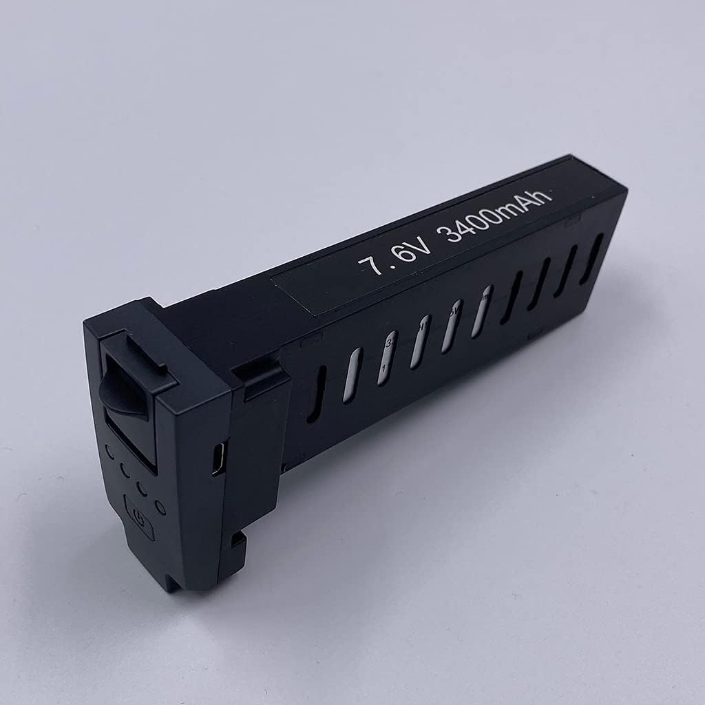 7.6V 3400mAh Rechargeable Lithium Polymer Battery High Capacity for SG906 2/SG906 Drone Upgraded Helicopter Vehicle Li-Po Batteries