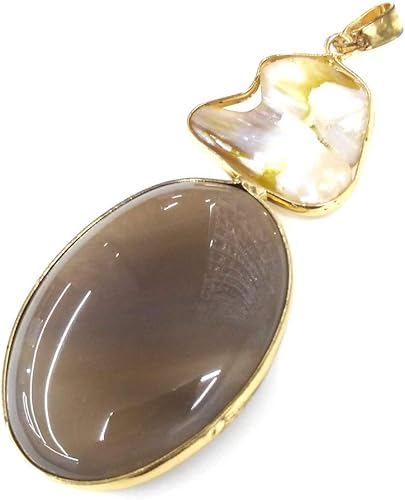 Miniatura 7 de Colgantes de piedra natural, perlas naturales de agua dulce y piedras preciosas para hacer joyas.