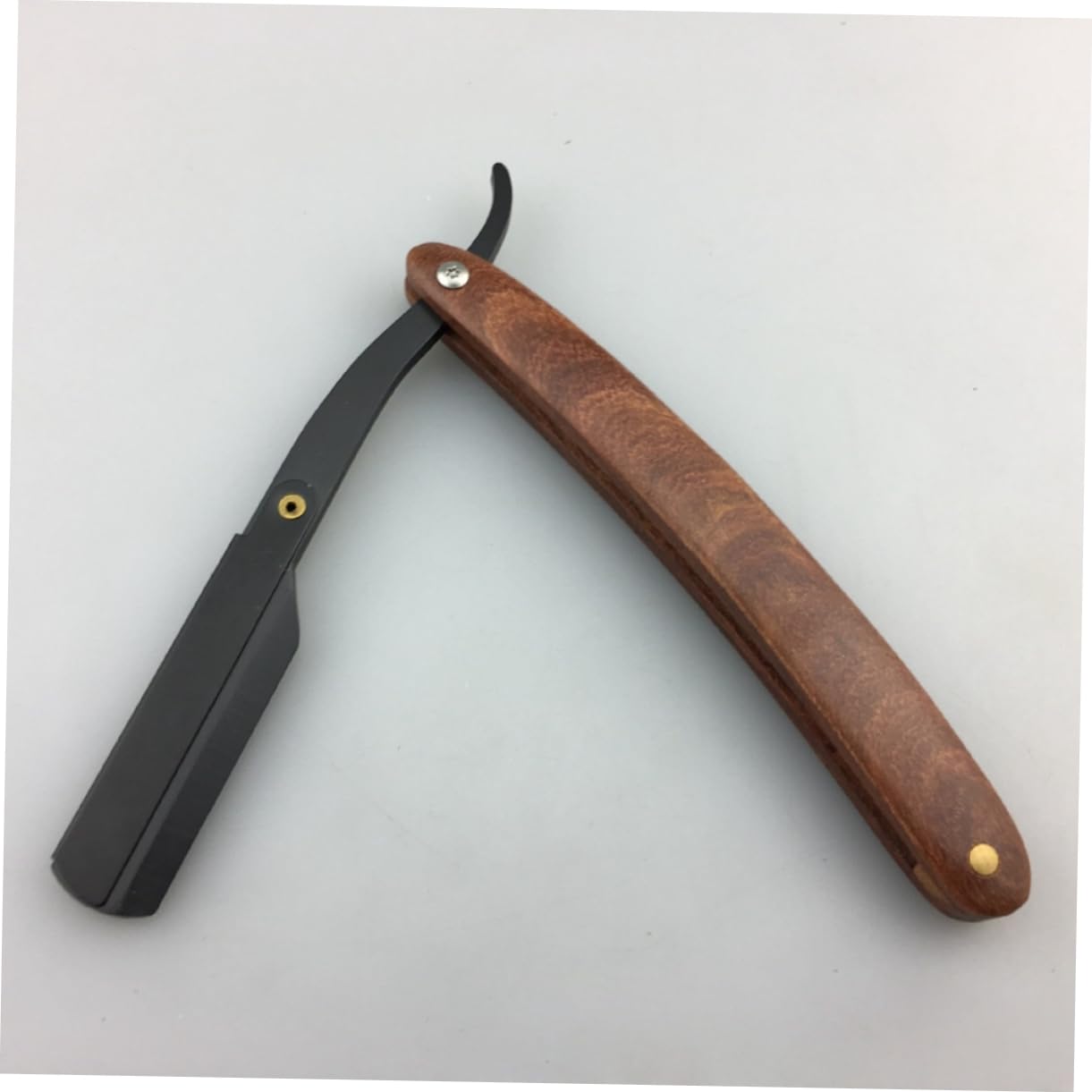 NOLITOY Men's Straight Razor Holder Barber Steel Shaving Manual Razor for Men Easy to Use Barber Shop Tool