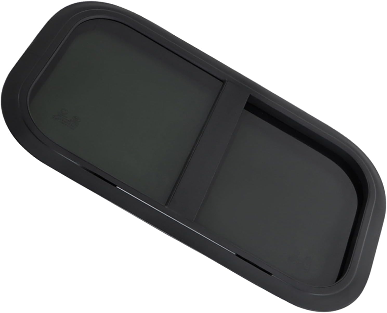 labwork 24 inch x 15 inch Aluminum Alloy Tempered Glass Window Horizontal Slider RV Window Cargo Trailer with Screen Black