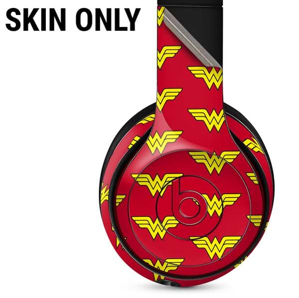 Skinit Decal Audio Skin Compatible with Beats Solo 3 Wireless - Officially Licensed DC Comics Wonder Woman Logo Pattern Design