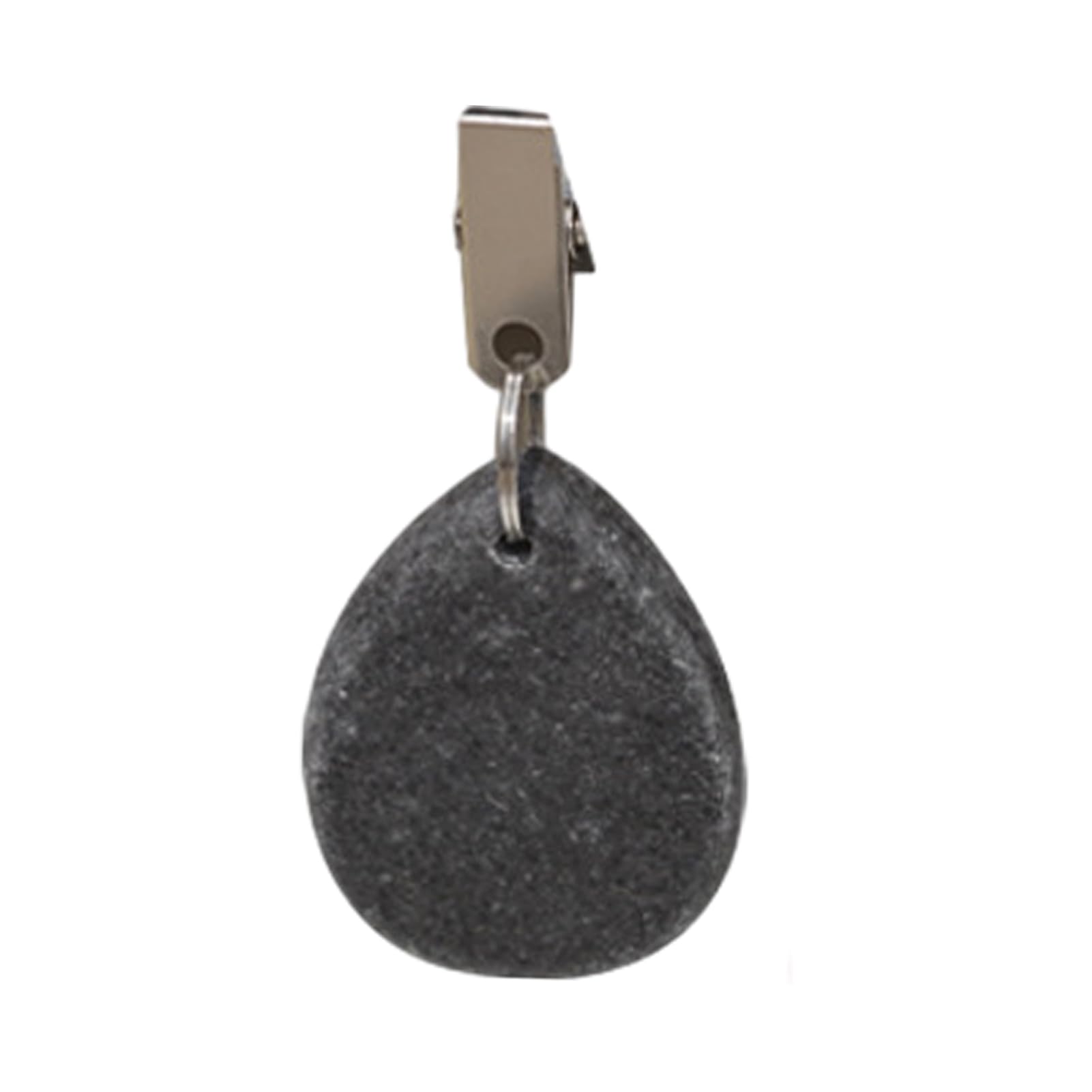 matumou Marble Tablecloth Weight with Metal Clip, Teardrop Shape Table Cover Weight, Outdoor Party Picnic Dinner Tablecover Pendant Stone