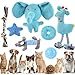AMFUN 7 Stück Hundespielzeug Set für Kleine und Mittlere Hunde, Plüsch Mit Quietscher, Kauspielzeug für Welpen