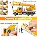 MOBIUS Toys Crane Truck – Real Working Boom Arm Construction Vehicle for Kids Ages 3–7 – Rotating Cabin, Extendable Arm, and Moving Parts – Durable BPA-Free Toy Truck for Indoor & Outdoor Play