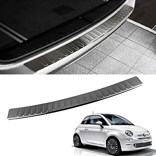 Protezione Paraurti Posteriore In Acciaio Inox Cromato Per Fiat 500 X (dal 2014), Anti-graffi, Con Nastro 3M