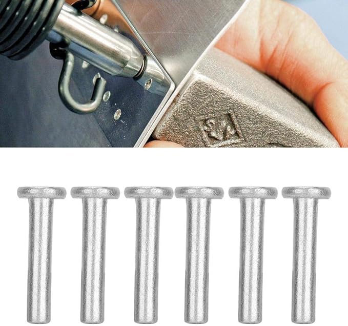 Telituny Solid Rivet-20pcs GB867 M6 Flat Head Aluminum Rivets Flat Head Solid Rivet(M6*25) - Image 3