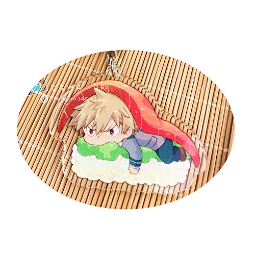 futurecos Anime Keychains Figure for My Hero Academia Acrylic Key Chains for Bakugou Katsuki Keyring Key Buckle for Women Man Teens Key Pendant Acrylic Key Charms