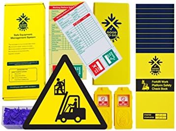 51350 Forklift Working Platform Daily Kit, 2 tags, 300 seals, 11 Check Books and 1 wallet with pen