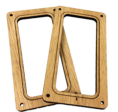 2pc. Soapbar P90 Pickup Cover Rings - Choose from 4 Wood Types! (Genuine Mahogany)