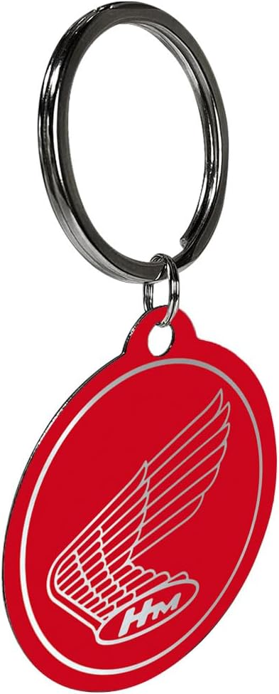 Nostalgic-Art Honda Metal Keychain, Red Logo, Vintage Design, Officially Licensed Product