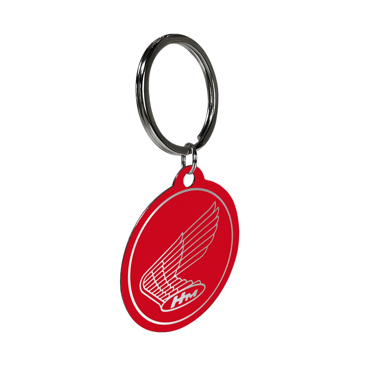 Honda Metal Keychain, Red Logo, Vintage Design, Officially Licensed Product