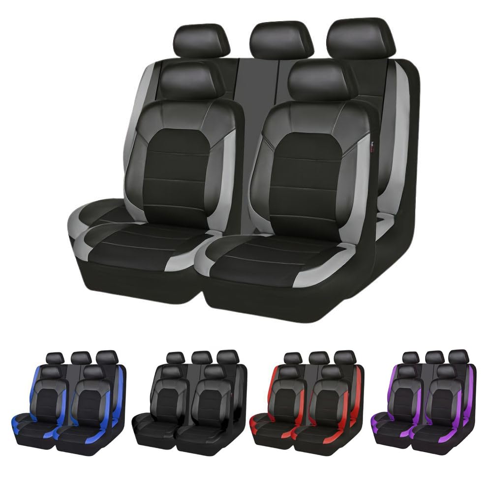Fundas Asientos Coche, para Mitsubishi Outlander 2008-2012 Cubre Asientos Protector Delantero y Trasero con Airbags Laterales Interior Accesorios,B