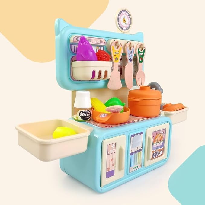 My toy kid Dream My Home Kitchen Set, Kitchen Set for Kids Girls Big Cooking Set | Kitchen Set | Cooking Pretend Play Set | Kitchen Toys | Girls Toys | Realistic Cooking Action (3+ Years) (B0D817RKJG) Amazon Price History, Amazon Price Tracker