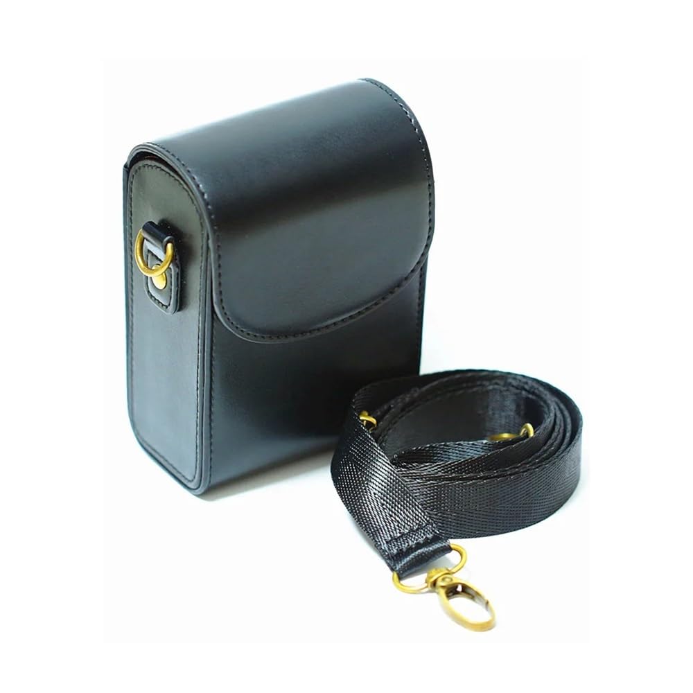 APVMFMKLTG PU Leather Case Camera Bag Fit For Canon Fit For Powershot G9x G7x Mark II III SX740 SX730 SX720 SX710 SX700 Fit For Fujifilm XF10 Fit For RICOH GR IIIx GR3(Black)