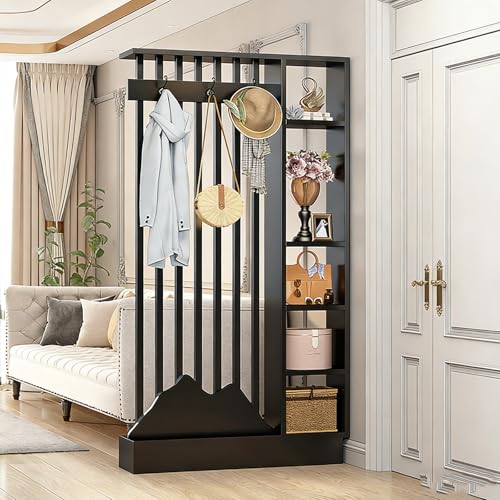 ���_���Ȏ������Ԏd�؂�E�H�[���A���[�I�ƃR�[�g�t�b�N�t���̃I�[�v���^�C�v�ؐ��G���g�����X�p�[�e�[�V�����B�ƒ��I�t�B�X��ԂɓK���Ă��܂��B(H,140cm/55.1in)