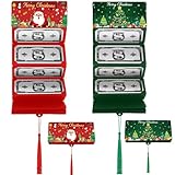 FOSDICK 4 Verpackung Geldgeschenk Weihnachten Geldgeschenke Verpackung Weihnachten DIY Kreativ Weihnachtsgeschenke Geld Verpacken weihnachten Faltbar Weihnachts Geldgeschenke Weihnachtsgeldgeschenk