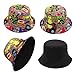 YAMEIZE Retro 90s Bucket Hat for Men Women Fashion 90s Outfits Rave Sun Cap Packable Fisherman Bucket Hat