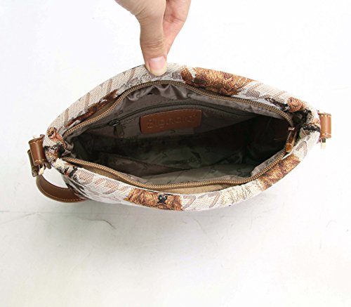 Image of Signare Tapestry Crossbody Bag Sling Shoulder Purse for Women