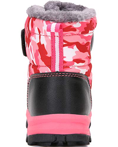 UBFEN Kids Snow Boots Boys Girls Winter Warm Waterproof Outdoor Slip Resistant Cold Weather Unisex Shoes (Toddler/Little Kid/Big Kid)4