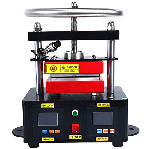 YaeTek Heat Press Machine Hand Crank Duel Heated Plates Manual Heat Transfer - Dual Element Heating Plates 110V 2.4 X4.7 (6X12CM)
