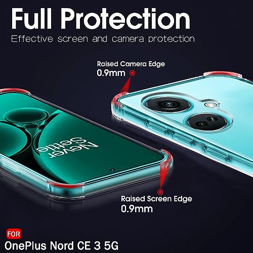 Image of TheGiftKart TPU+PC Crystal Clear Back Cover Case For Oneplus Nord Ce 3 5G | 360 Degree Protection | Shock Proof Design | Transparent Back Cover Case For Oneplus Nord Ce3 5G (Transparent Bumper)