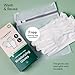 Clearbody Organics Organic Cotton Gloves - 5 Pairs, Large, White - White Cotton Gloves for Sensitive Skin - Hydration Barrier for Dry Hands