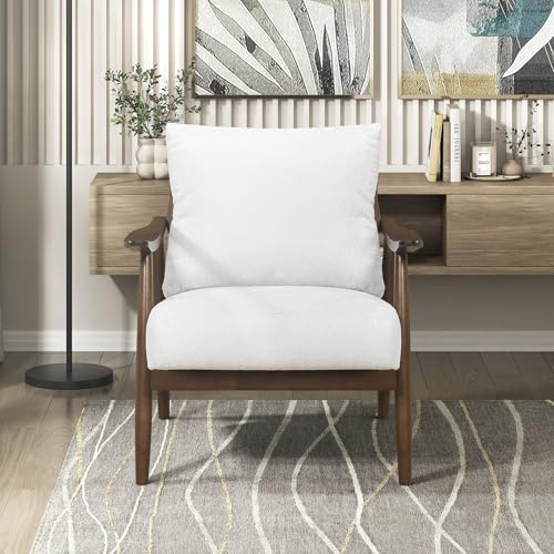 Sillón Moderno Textura Tela Beige miniatura 5