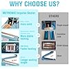 METRONIC 8 inch Bag Sealer, Black Impulse Heat Sealer for Plastic Bags, Poly Bag Sealing Machine with Repair Kit. Clean, Crisp and Fast Sealing Machine