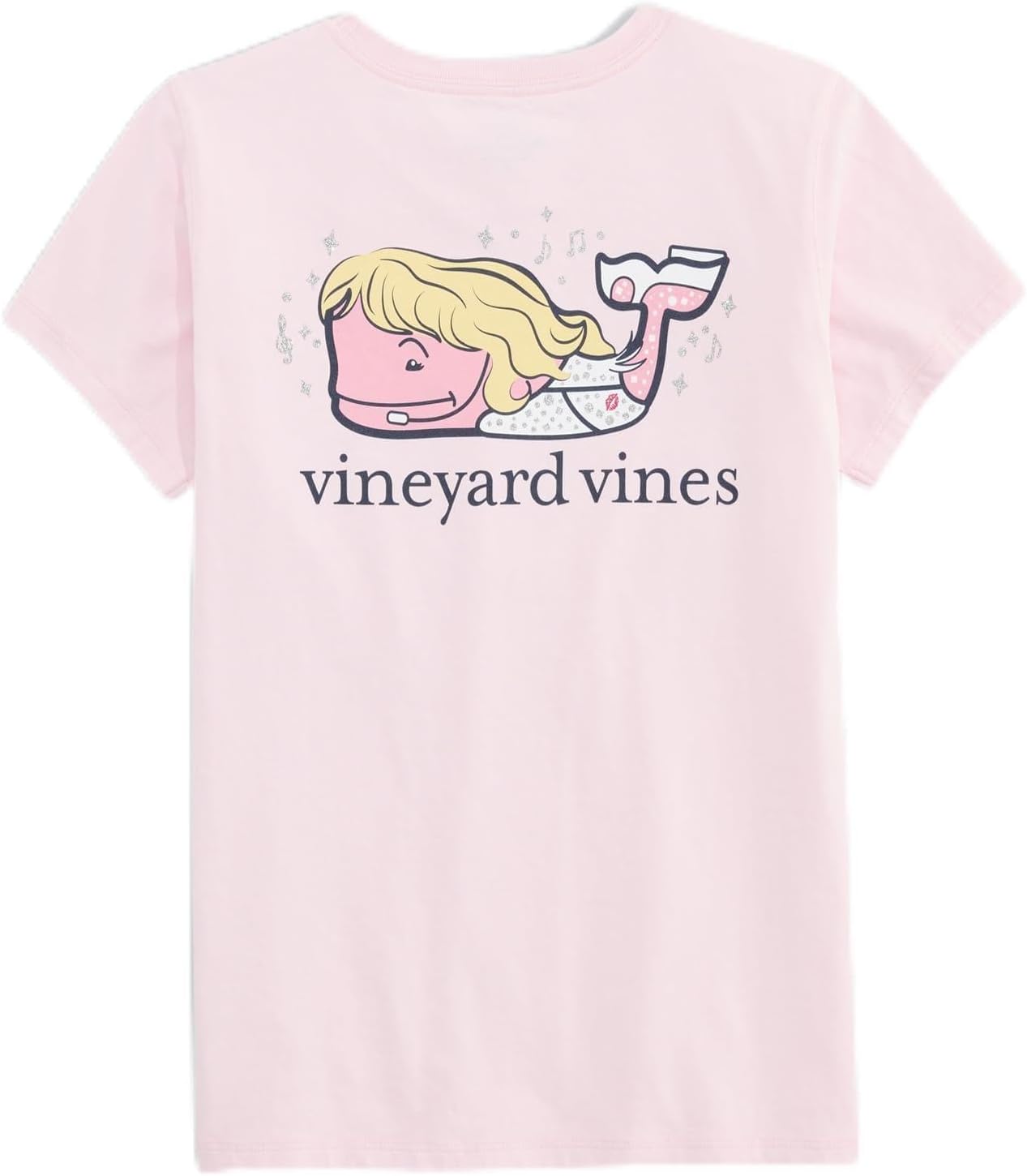 Vineyard Vines Girls' Girls' Pop Star Whale Short-Sleeve Pocket Tee