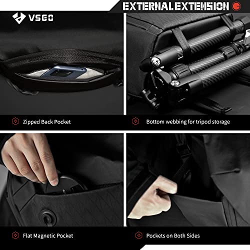 VSGO 6L Professional Single-Shoulder Camera Bag, Micro-SLR & Drone Photography Equipment Messenger Backpack, Commuter Digital Camera Case for DSLR/SLR Cameras by VSGO - Image 7