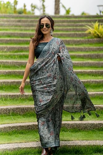 Image of MIRCHI FASHION Saree for Woman Chiffon Shibori Printed | Lightweight Regular Use and Professional Office Sari with Blouse Piece