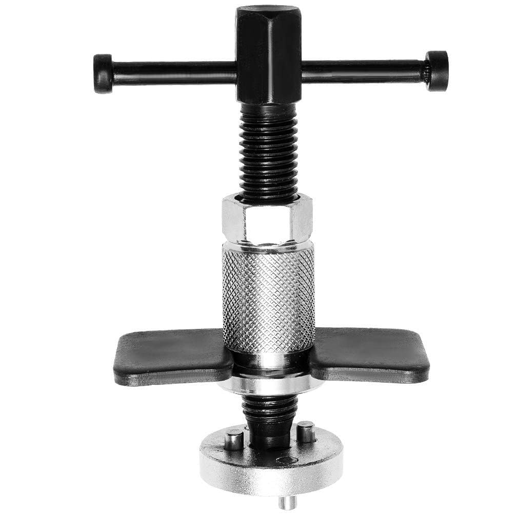 universal brake caliper piston rewind kit – wind back tool set for brake pad, disc & shoe replacement – right handle compression tool for rear calipers – alloy steel adjustment tool