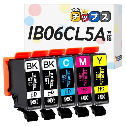 インクのチップス エプソン用 IB06CL5A 顔料インクセット