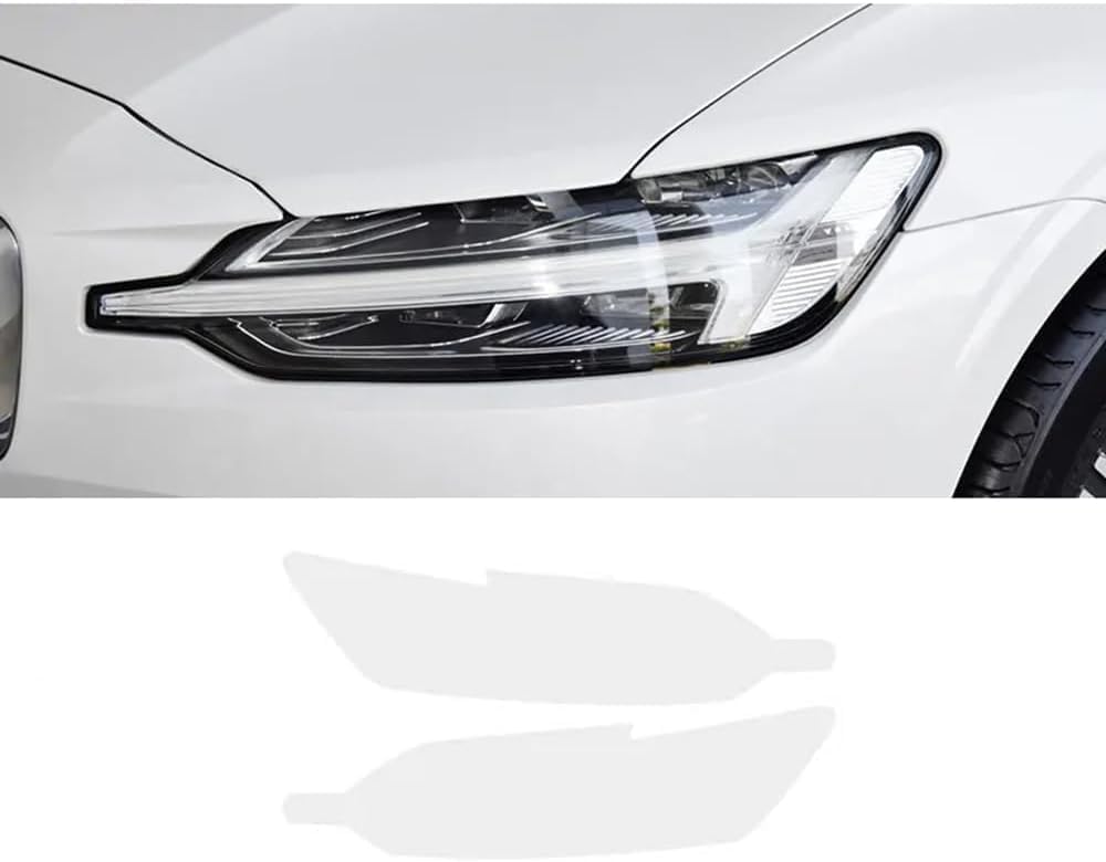 Samlng Transparent Car Front Light Film For Volvo S60 2019-2025 Car Headlight Anti Scratch Protection Film Tpu Sticker