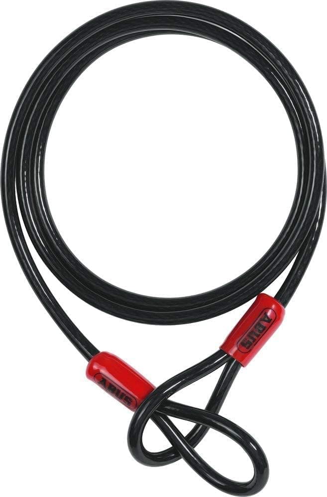 ABUS Antivol vélo 540 Granit X-Plus Antivol U, Noir/Gris, 11179, 30 cm & 10 Cobra 10/140 Unisex, Noir, 140 cm