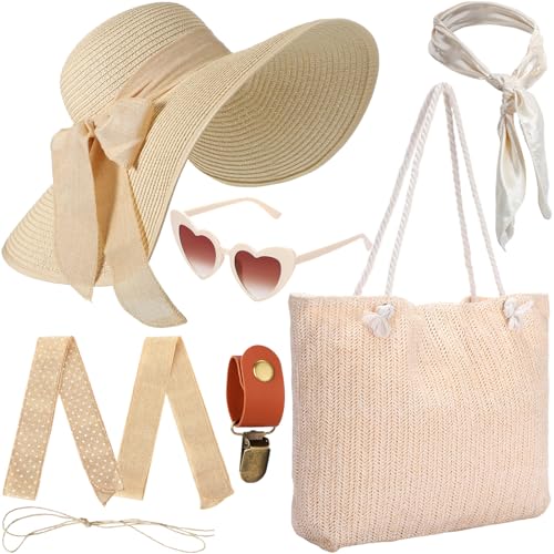 Set 5 Piezas Sombreros de Playa para Mujer miniatura 1